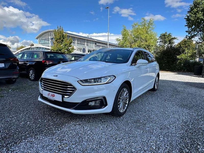 Frozen white Gebraucht 2020 Ford Mondeo Titanium Kombi | 14.999 € (Fairer Preis) - Bild 1/4