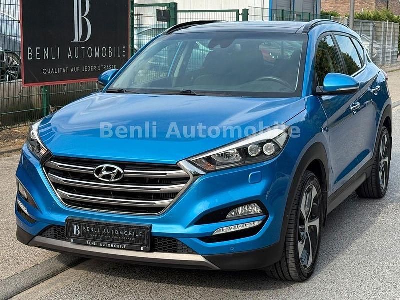 Ara blue Gebraucht 2015 Hyundai Tucson Premium SUV | 17.990 € (Fairer Preis) - Bild 1/4