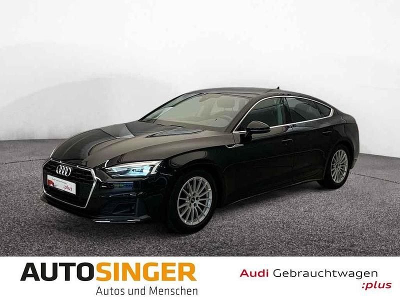 Brillantschwarz Gebraucht 2022 Audi A5 Sportback Sport Limousine | 29.870 € (Guter Preis) - Bild 1/4