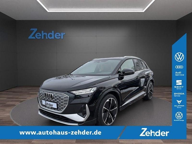Schwarz Gebraucht 2021 Audi Q4 e-tron S-Line SUV | 39.904 € (Teuer) - Bild 1/4
