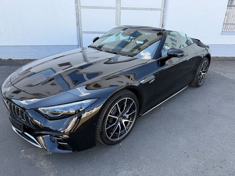 Schwarz Gebraucht 2023 Mercedes SL43 AMG Premium Cabrio | 95.900 € (Superpreis) - Bild 1/4