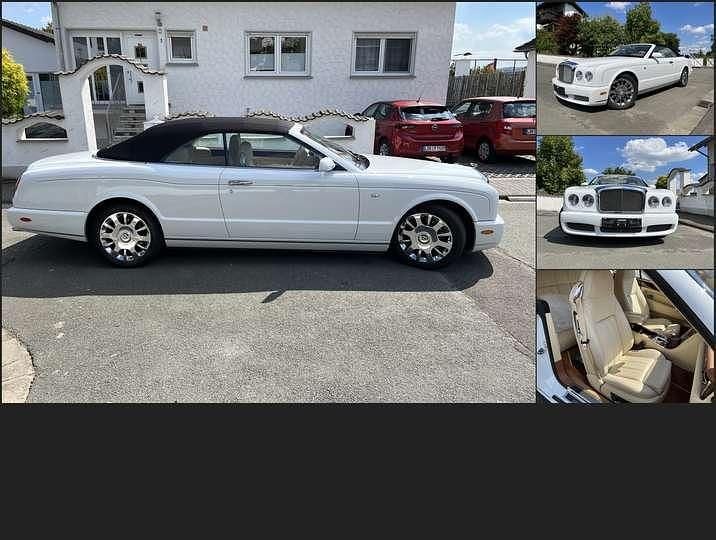 Gebraucht Bentley Azure 457 PS (336 kW) 2008 Weiß metallicbeige Cabrio