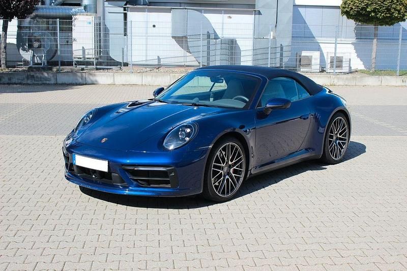 Blau Gebraucht 2021 Porsche 911 Carrera 4S Cabriolet Cabrio | 143.000 € (Fairer Preis) - Bild 1/4
