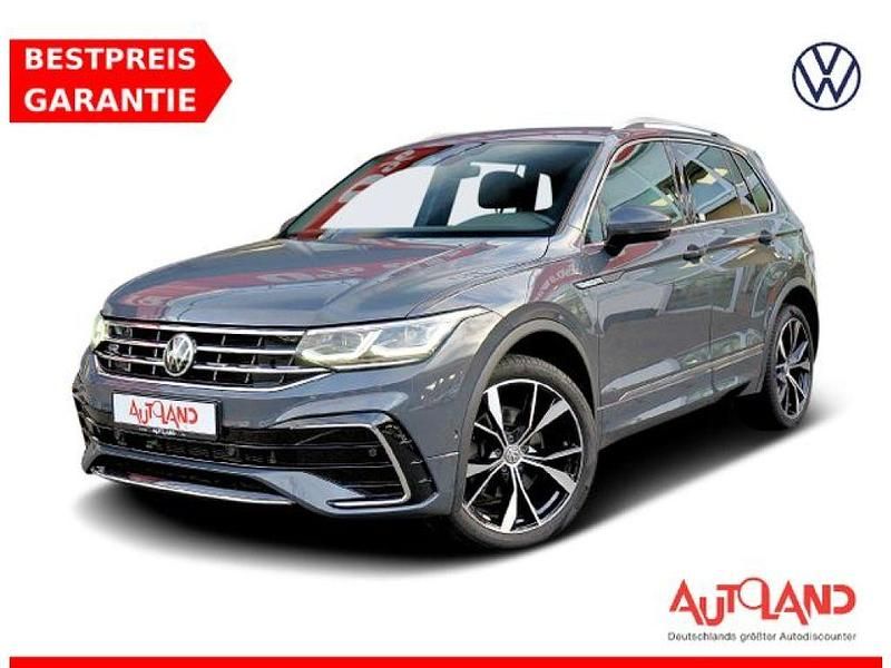 Delfingraumetallic (metallic) Gebraucht 2021 VW Tiguan R-line SUV | 35.950 € (Teuer) - Bild 1/4