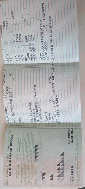 Second-hand Ford C-MAX 100 CP (73 kW) 2004 Gri Monovolum