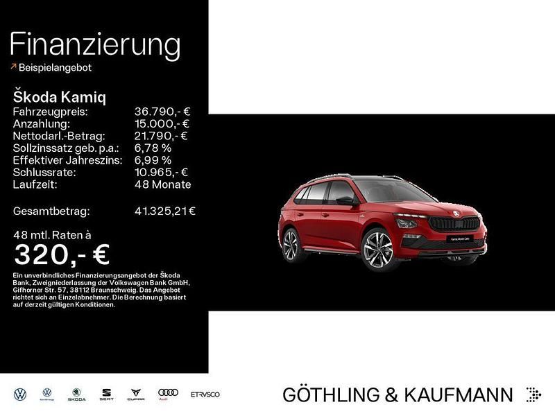 Velvetrot metallic Neu 2025 Skoda Kamiq Monte Carlo SUV | 36.790 € (Teuer) - Bild 1/4