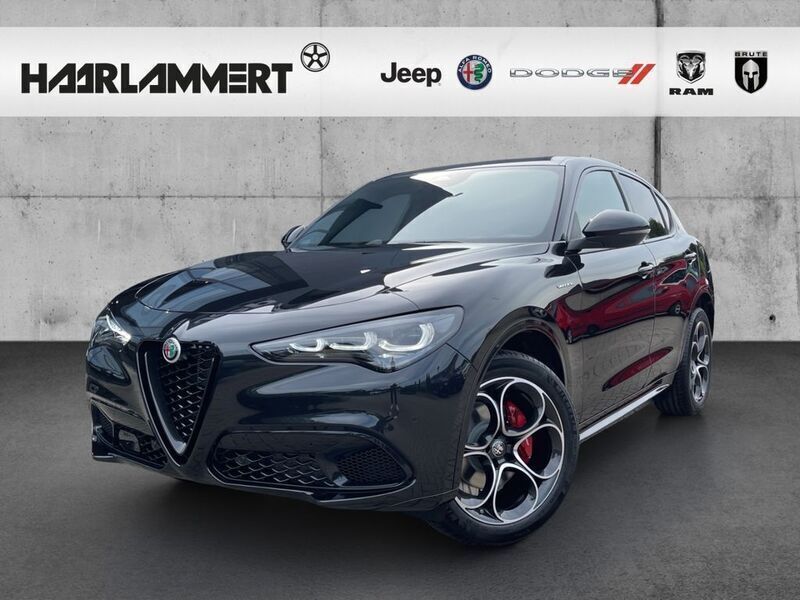 Nero vulcano, metallic) (schwarz Neu 2025 Alfa Romeo Stelvio Veloce SUV | 61.690 € (Fairer Preis) - Bild 1/4