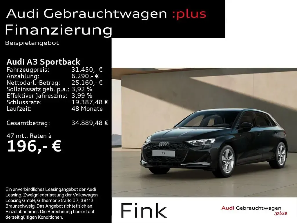 Gebraucht Audi A3 Advanced Plus 150 PS (110 kW) 2025 Limousine