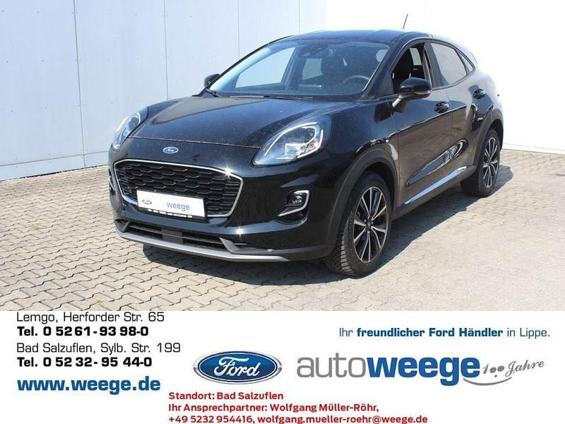 Schwarz (metallic) Gebraucht 2022 Ford Puma Titanium SUV | 17.990 € (Guter Preis) - Bild 1/4