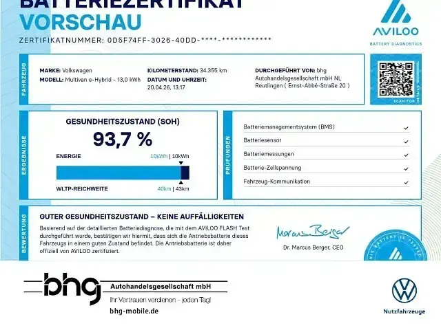Second-hand VW Multivan Life 218 CP (160 kW) 2023 Argintiu Monovolum