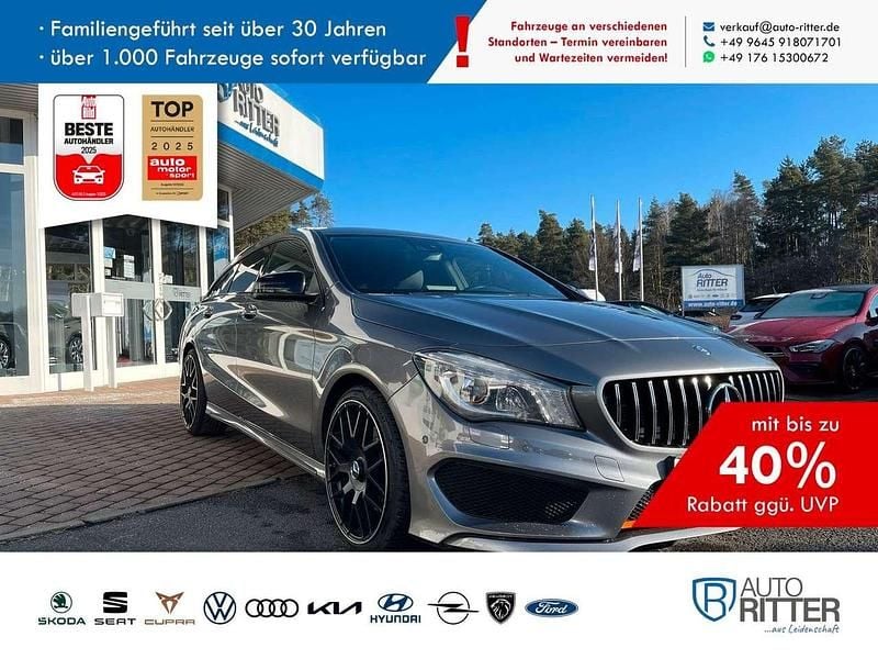 Mountaingrau met./grau Gebraucht 2015 Mercedes CLA250 AMG line Limousine | 18.890 € (Guter Preis) - Bild 1/4