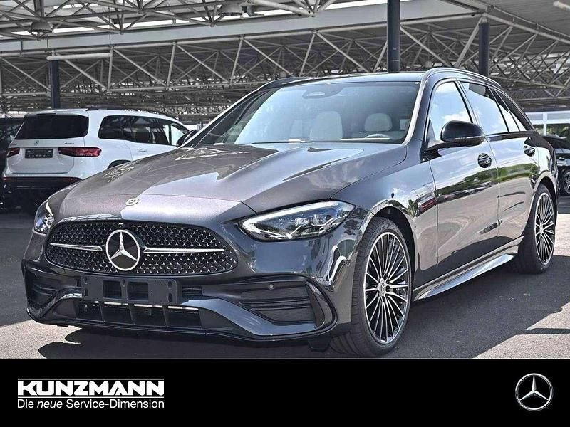 Graphitgrau metallic Gebraucht 2025 Mercedes C220 AMG Kombi | 47.780 € (Teuer) - Bild 1/4