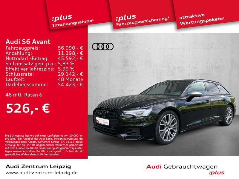 Mythosschwarz metallic Gebraucht 2022 Audi S6 Ambiente Kombi | 59.950 € (Fairer Preis) - Bild 1/3