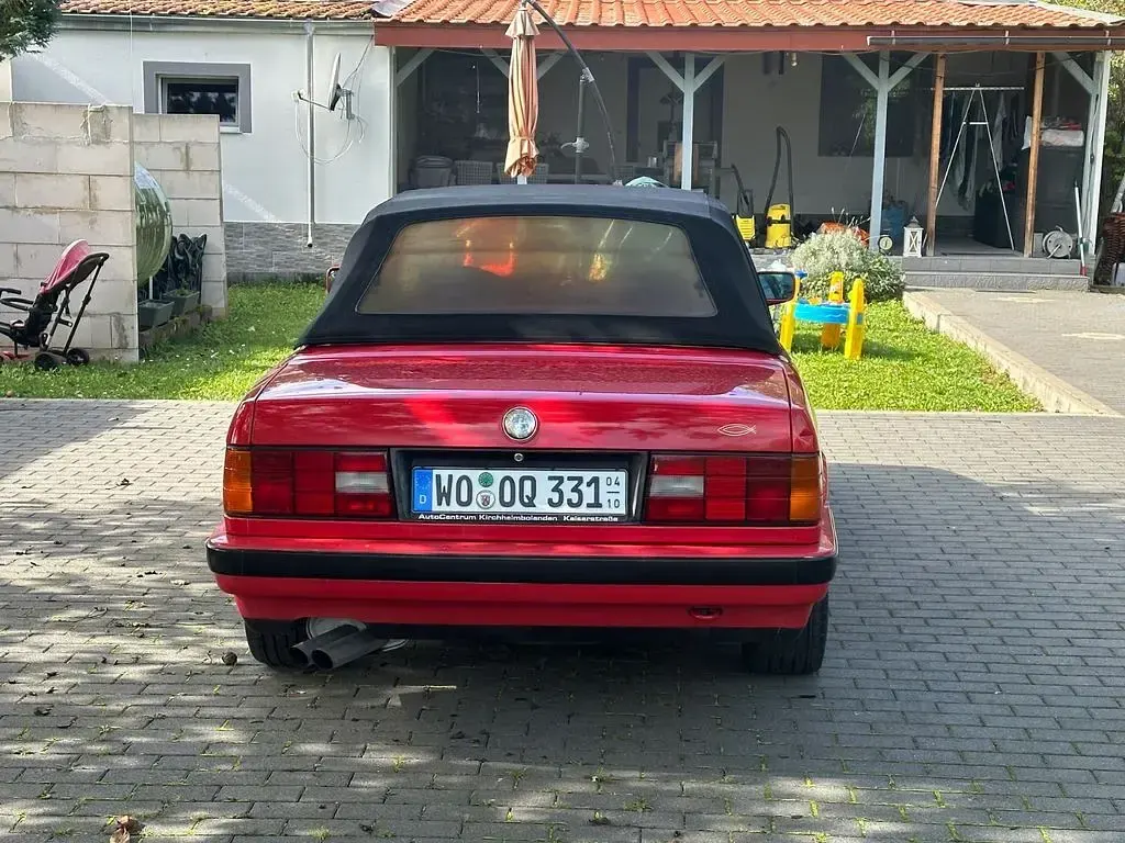 Gebraucht BMW 320 Cabriolet Sport Line 129 PS (94 kW) 1991 Rot Cabrio