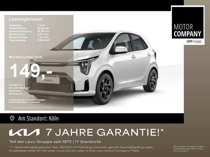 Schneeweiß Neu 2024 Kia Picanto Vision Kleinwagen | 14.840 € - Bild 1/4