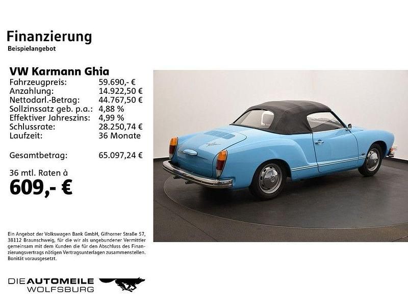 Gebraucht VW Karmann Ghia Karmann 50 PS (36 kW) 1974 Olympiablau Coupé