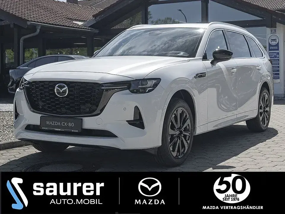 Neu Mazda CX-80 Homura-Line 254 PS (186 kW) 2026 Weiß SUV