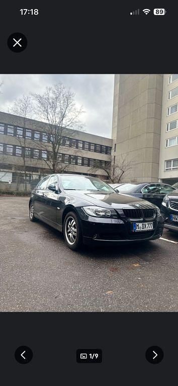 Schwarz Gebraucht 2007 BMW 318 Limousine | 2.989 € (Guter Preis) - Bild 1/4