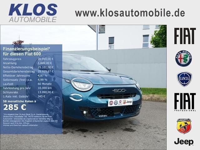 Mare grün metallic Neu 2025 Fiat 600 La Prima | 26.990 € (Guter Preis) - Bild 1/4