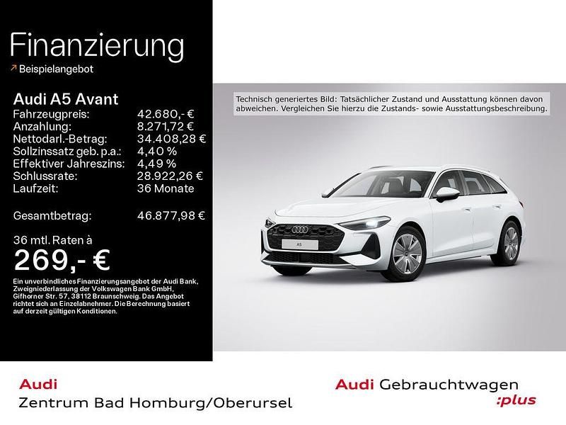 Weiß Gebraucht 2025 Audi A5 Sport Kombi | 42.680 € (Superpreis) - Bild 1/4