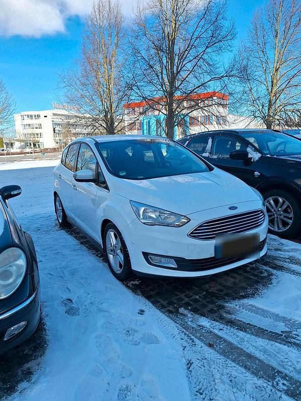 Gebraucht Ford C-MAX Titanium 125 PS (91 kW) 2016 Weiß Van / Kleinbus