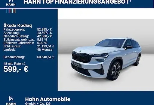 Neu Skoda Kodiaq RS 265 PS (194 kW) 2026 Weiß SUV