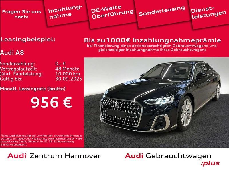 Mythosschwarz metallic Gebraucht 2024 Audi A8 Limousine | 99.990 € - Bild 1/4