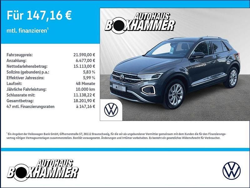 Gebraucht VW T-Roc Style 110 PS (80 kW) 2022 Grau SUV