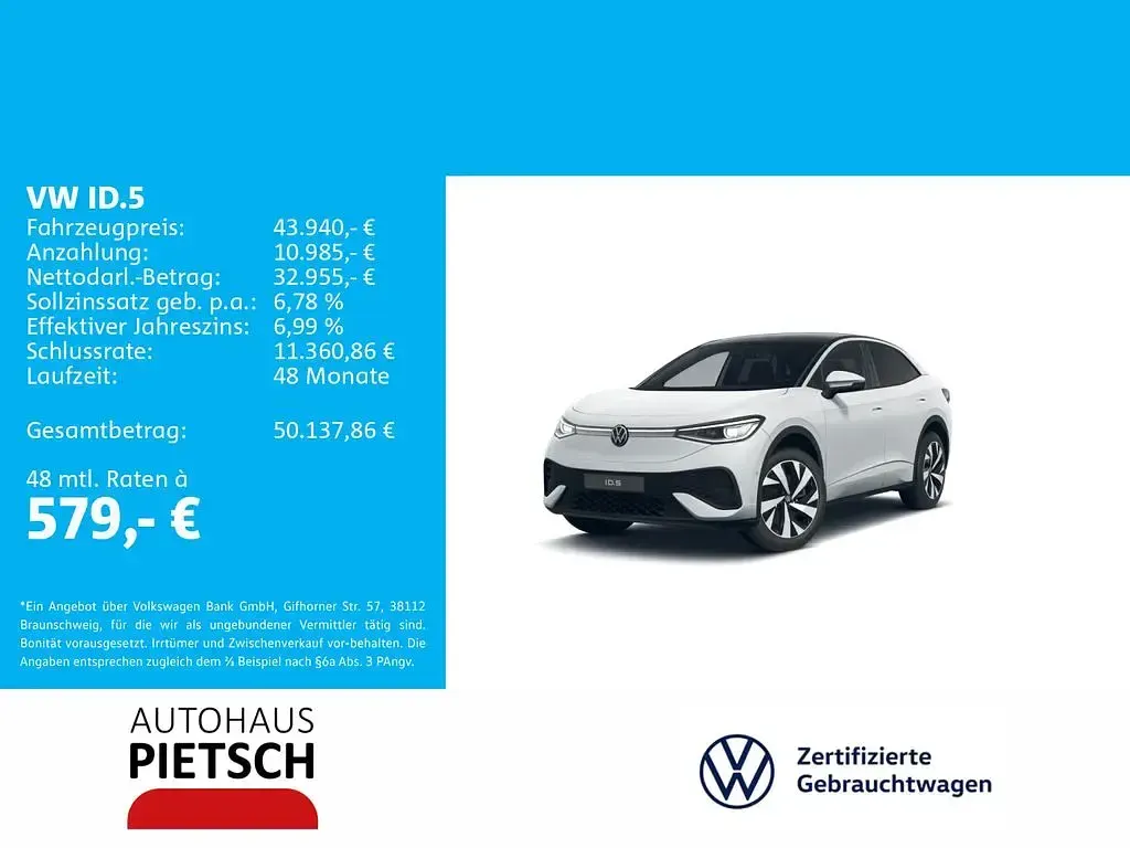 Second-hand VW ID.5 Pro 210 kW (286 CP) 2025 Alb SUV