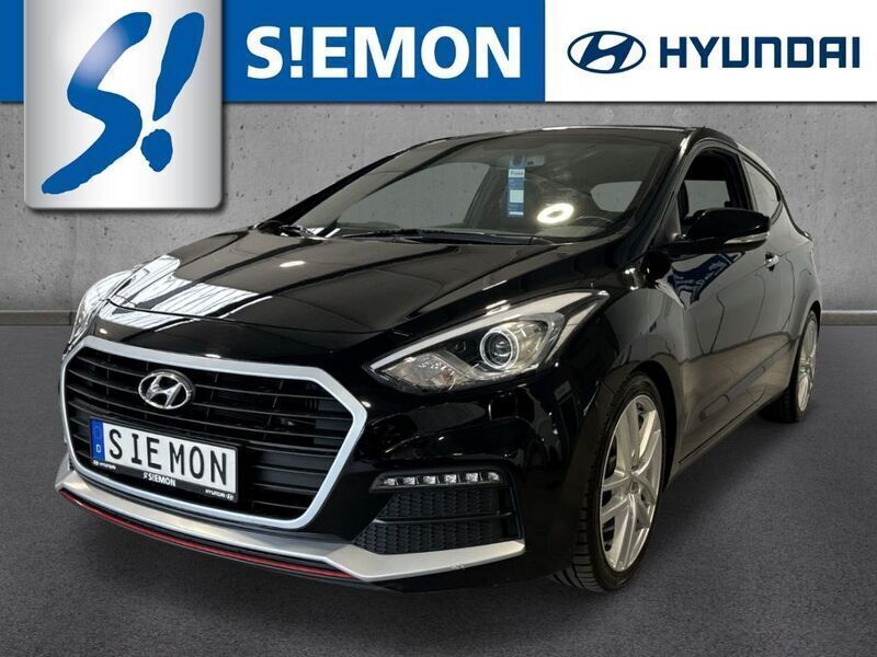 Schwarz Gebraucht 2017 Hyundai i30 Turbo Coupé | 10.930 € (Etwas zu teuer) - Bild 1/4