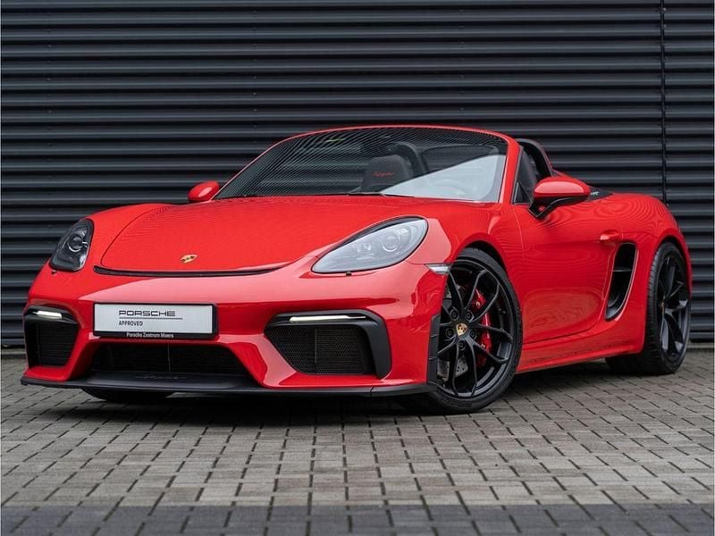 Rot Gebraucht 2021 Porsche 718 Spyder Cabrio | 99.718 € (Superpreis) - Bild 1/4