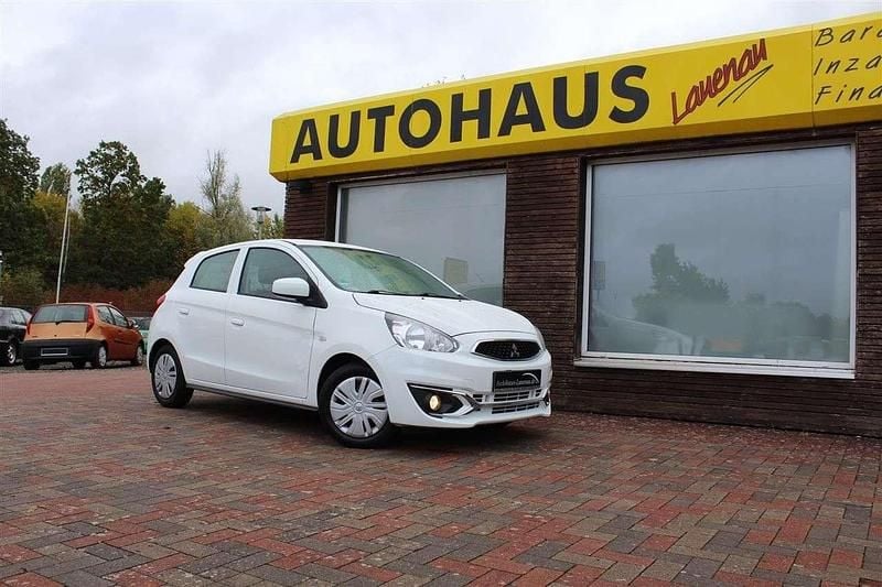 Weiß Gebraucht 2018 Mitsubishi Space Star Kleinwagen | 6.600 € (Fairer Preis) - Bild 1/4