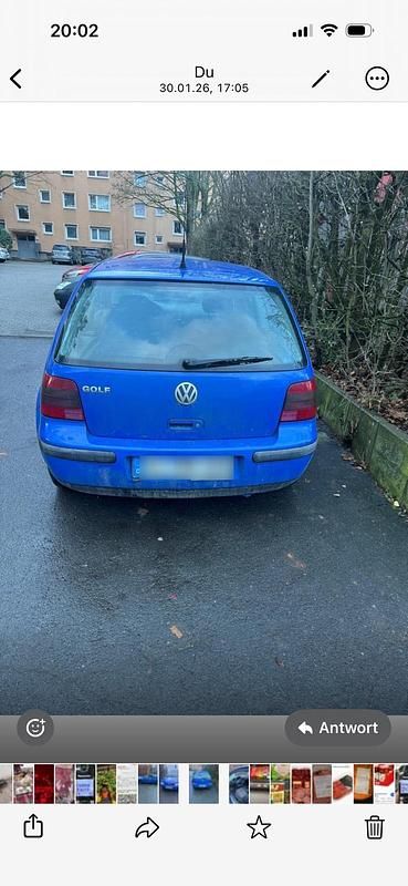 Gebraucht VW Golf IV S 85 PS (62 kW) 2001 Blau Kleinwagen