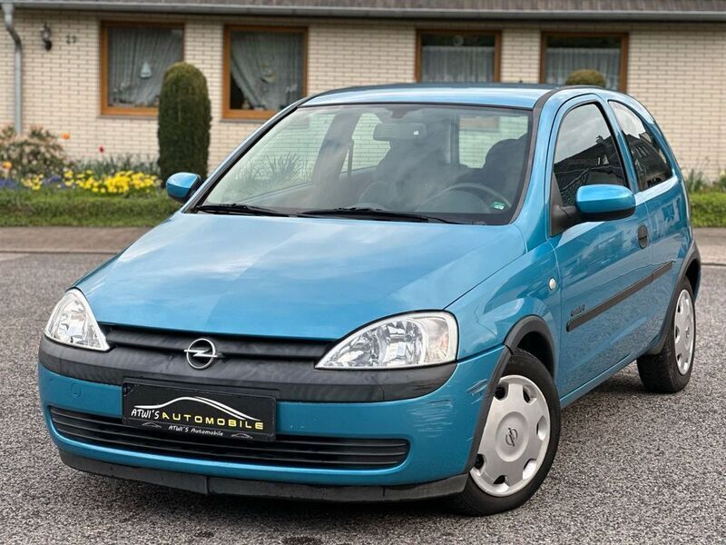Blau Gebraucht 2000 Opel Corsa Comfort Limousine | 1.299 € (Guter Preis) - Bild 1/4