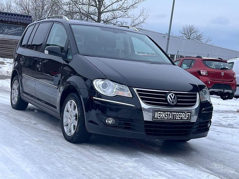 Gebraucht VW Touran Highline 109 PS (80 kW) 2008 Schwarz Van / Kleinbus