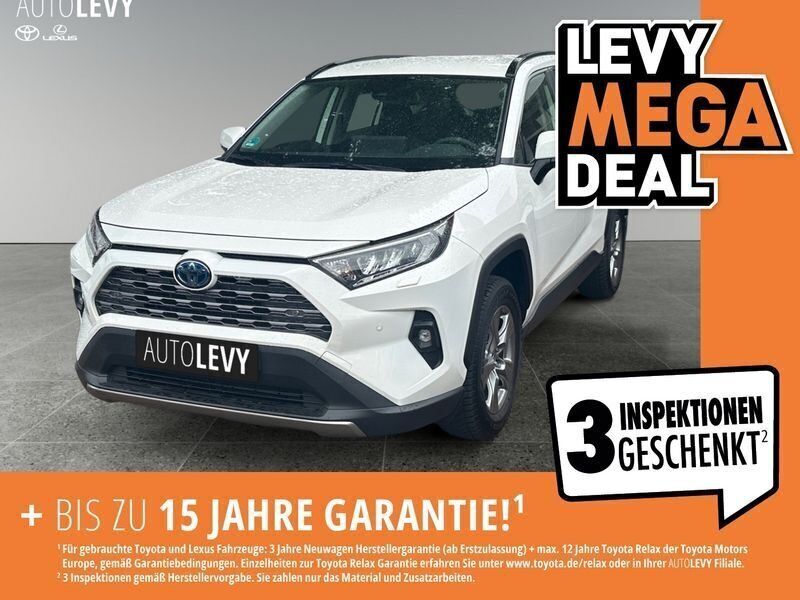 Weiß Gebraucht 2024 Toyota RAV4 Hybrid Business Edition SUV | 35.490 € (Superpreis) - Bild 1/4