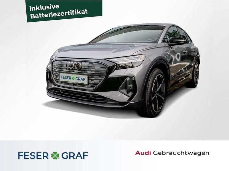 Taifungrau metallic Gebraucht 2024 Audi Q4 e-tron S-Line SUV | 44.990 € (Fairer Preis) - Bild 1/4