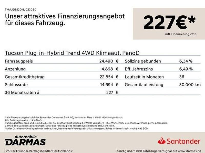 Gebraucht Hyundai Tucson Trend 265 PS (194 kW) 2021 Rot SUV
