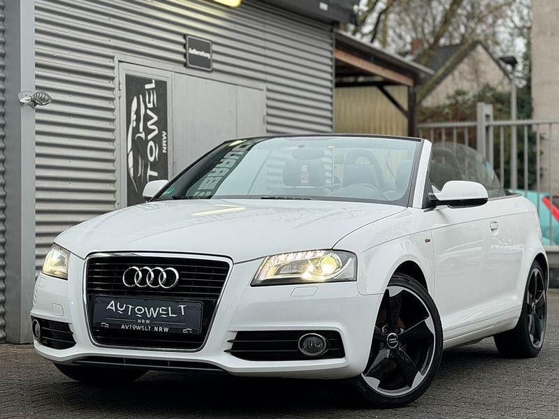 Weiß Gebraucht 2013 Audi A3 Cabriolet S-Line Cabrio | 10.000 € (Fairer Preis) - Bild 1/4