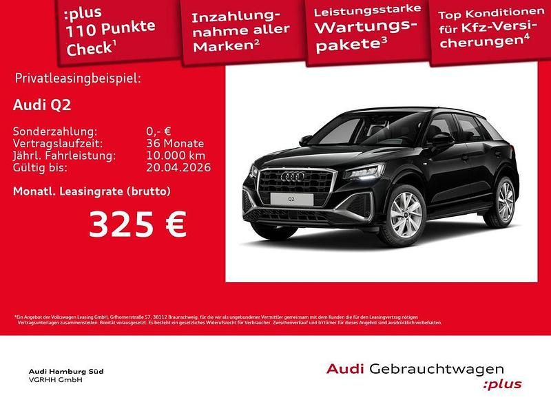 Gebraucht Audi Q2 S-Line 150 PS (110 kW) 2025 0e mythosschwarz metallic SUV