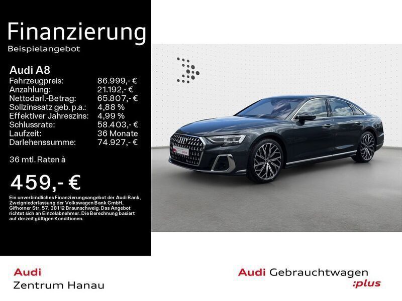 Manhattangrau metallic Gebraucht 2024 Audi A8 Limousine | 86.999 € - Bild 1/4