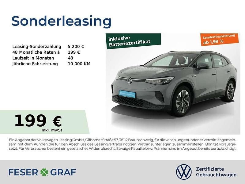 Mondsteingrau Gebraucht 2022 VW ID.4 Pure SUV | 24.701 € (Fairer Preis) - Bild 1/2