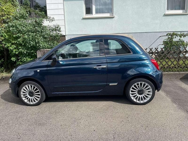 Blau Gebraucht 2018 Fiat 500C Lounge Cabrio | 9.500 € (Guter Preis) - Bild 1/4