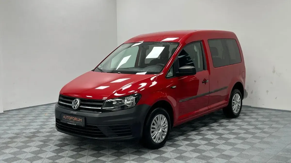 Gebraucht VW Caddy Conceptline 102 PS (75 kW) 2018 Rot Van / Kleinbus