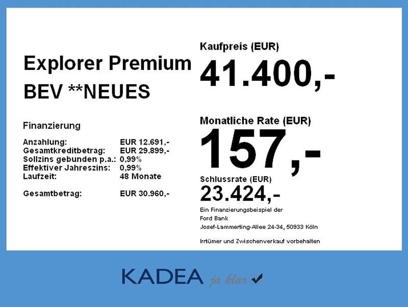 Arctic blue Neu 2026 Ford Explorer Premium SUV | 42.700 € - Bild 1/2