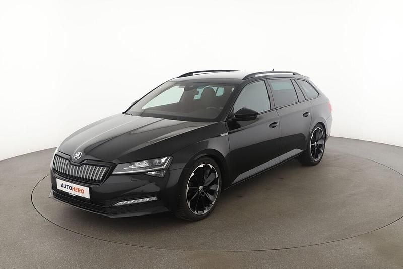 Schwarz Gebraucht 2020 Skoda Superb SportLine Kombi | 24.290 € (Fairer Preis) - Bild 1/3
