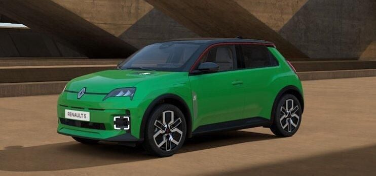 Gebraucht Renault 5 E-Tech Komfort 110 kW (150 PS) 2025 Pop green + blackpearlschwarz Limousine