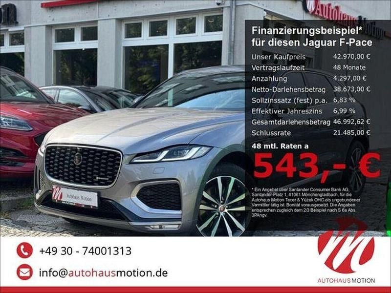 Grau Gebraucht 2021 Jaguar F-Pace R-Dynamic SUV | 42.970 € (Etwas zu teuer) - Bild 1/4