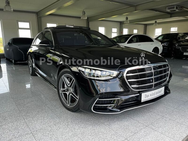 Schwarz Gebraucht 2022 Mercedes S400 AMG line Limousine | 107.640 € - Bild 1/4