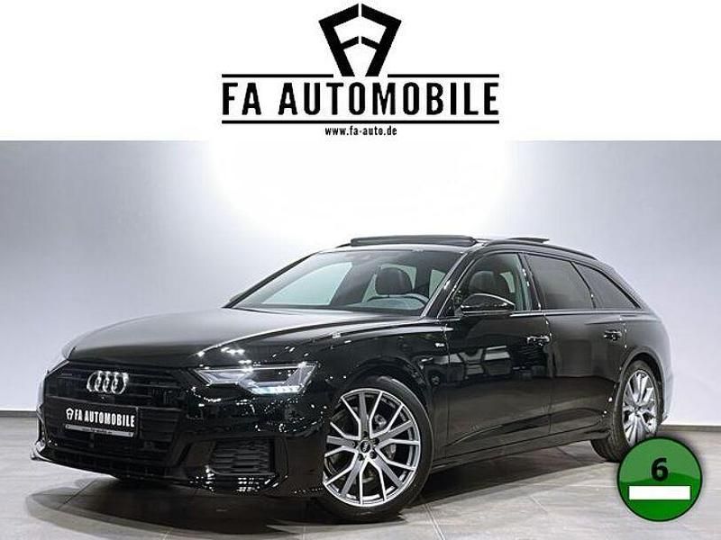 Mythossschwarz (metallic) Gebraucht 2022 Audi A6 S-Line Kombi | 49.940 € - Bild 1/4